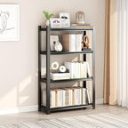 Storage Shelves, Garage Metal Shelving Unit, Adjustable, Double-Layer Column with Reinforced Ribs, Heavy-Duty, Capable of Bearing 2400 lbs, Suitable for Garage, Warehouse, Kitchen Storage