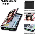 Clipboard with Storage Box & Pen Holder,Heavy Duty Clip Boards 8.5x11 for Nursing,High Capacity,School & Office Supplies,Dragon Blossom