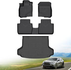 Hutisya-Floor Mats & Cargo Liner Set Fit for Honda HR-V 2023-2026 & HR-V Hybrid 2023-2026 All Weather Protection Anti-Slip & Durable TPE Full Set Liners Automotive Accessories-Black