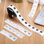 Label KINGDOM Replace for Brother DK-1221 (0.9 x 0.9 Inch/ 23 x 23 mm) Square White Paper Labels, Use with All QL Label Printers, 1000 Labels per Roll [5 Rolls + 1 Frame]