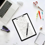 MIVIDE 30 Pack Black Clipboards, Black Plastic Clipboards Bulk, Plastic Office Clipboard 12 x 8.7 Inch Size Clipboard for Classroom, Teacher, Home, Office Supply