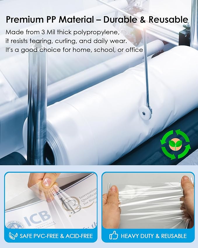 KTRIO 1200 Pack Sheet Protectors 8.5 x 11 inch, Clear Page Protector for 3 Ring Binder, Plastic Sleeves for Binders, Top Loading Paper Sheets Document Sleeve Letter Size, Office & Home