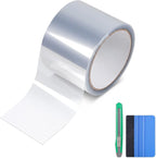 Lypumso Clear Vinyl Wrap Tape, Car Door Edge Guard Door Sill Protector, Transparent Paint Protection Film for Most Cars Rearview Mirror Handle Bumper Window Stair (Clear, 3inch x 30ft)