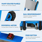 1250W Electric Stair Climbing Dolly - 900lbs Capacity, 3-Mode Folding Hand Truck W/Telescopic Handle, Non-Slip Wheels for Moving Furniture, Appliances (Blue)