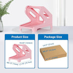 Jiose Label Holder for Thermal Printer - Compatible with 4x6 Rolls and Fan-Fold Thermal Labels - Shiping Label Holder (Pink)
