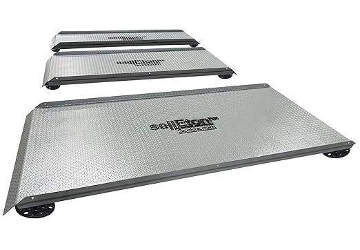 SellEton SL-929 Livestock & Cattle Alleyway Scale - Animal Weighing Equipment with Two Ramps with 5000 lbs x 1 lb