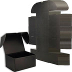 10x7x5 inches Small Shipping Boxes Set of 20 - Black Mailer Corrugated Cardboard Boxes for Shipping Packaging Mailing Products