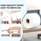 PARLAIM 3 X 5 Inch 4Rolls/1000 Per Rectangle Inventory Color Coding Labels,Roll Square Label Stickers for Home (White)