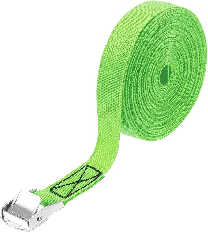 PATIKIL Lashing Straps 1" x 26 Ft, Tie Down Strap Cam Buckle Adjustable Ratchet Straps 551 lbs for Cargo Trucks Motorcycle Luggage, Green
