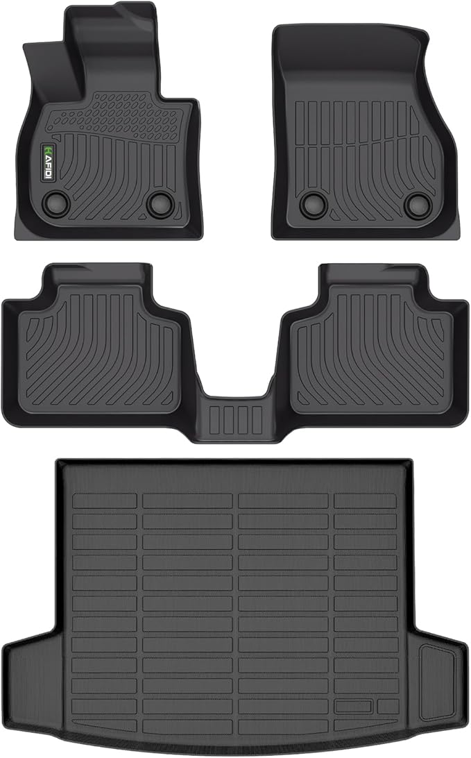 HAFIDI® Floor Mats & Cargo Liner Set Fit for 2025 2026 Mini Countryman(Not for SE/Electric) All Weather Protection TPE Anti-Slip Automotive Full Set Floor Liners Custom Accessories - Black