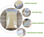 8" X 10" (1000 Bags) 2 Mil Clear Reclosable Zip Plastic Poly Bags, Quart with Resealable Lock Seal Zipper