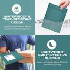 Green Poly Bubble Mailers 8.5x12 inch #2 | Self Seal Padded Envelopes | Cushioned Bubble Mailer | Usable Size 8.5x11 | Water Proof | Lightweight mailing Shipping Bags | 200 Pack Bulk