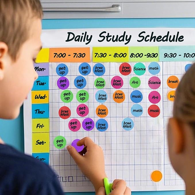 SallyFashion 2160PCS Dot Stickers 3/4 inch Color Coding Labels Round Dot Labels for Kids, 12 Color Polka Circle Label Pricing Stickers for Office Classroom Decor Must Haves, Garage Yard Sales, Papers