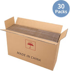 Hoikwo 9x7x3 Shipping Boxes Set of 30, White Corrugated Cardboard Box for Small Business for Packaging Mailing