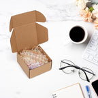 PHAREGE 4x4x2 inch Shipping Boxes Bulk 40 Pack Brown, Tab Lock Tuck Top Mailer Boxes for Packaging Small Business, Small Cardboard Gift Boxes for Wrapping Mailing Present