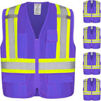 KAYGO Safety Vest with Pockets - High Visibility Reflective Vest ANSI Class 2 Construction Vest