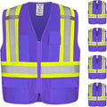 KAYGO Safety Vest with Pockets - High Visibility Reflective Vest ANSI Class 2 Construction Vest