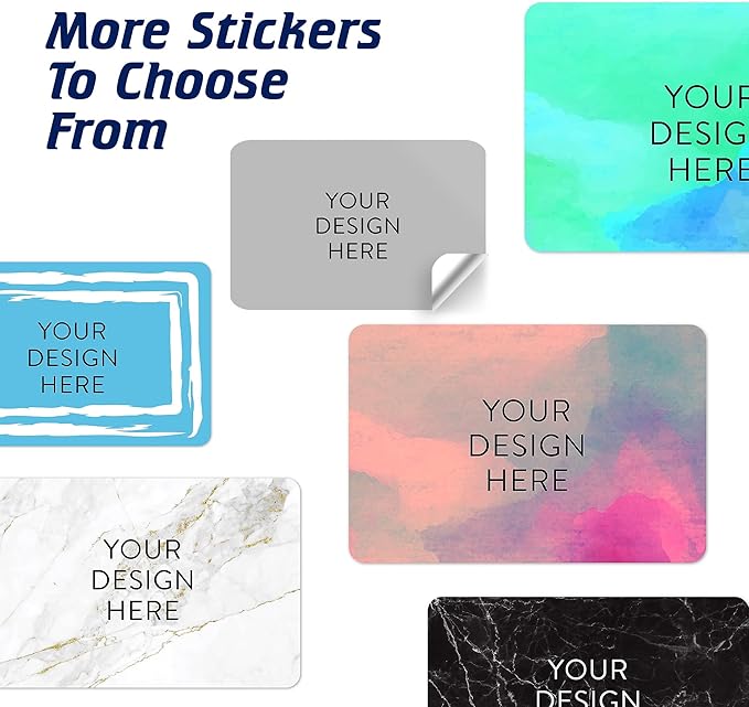 100 Custom Vinyl Stickers - Upload Your own Image, Text, Design, Logo - Personalized Logo Labels for Handmade, Packaging, Bottle, Jars, Candle, Brand Stickers (Gray, 5x3)