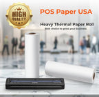8 1/2" x 100' Heavy Thermal Paper for Brother PocketJet Printers (6 Rolls/Case) - BPA Free