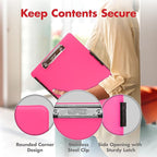 Dexas Slimcase 2 Plastic Clipboard with Storage and Side Opening