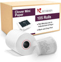 Receipt Paper for Clover Mini and Clover Mobile Thermal Printer - Receipt Paper Rolls Compatible with Clover Mini POS models C200, C300, C301, C302, C305 (105 Rolls)