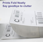 DGBDPACK Fanfold 4'' x 6'' Direct Thermal Shipping Labels 300 Labels/Stack Compatible with Zebra Rollo Beeprt Printer Ultra Adhesive