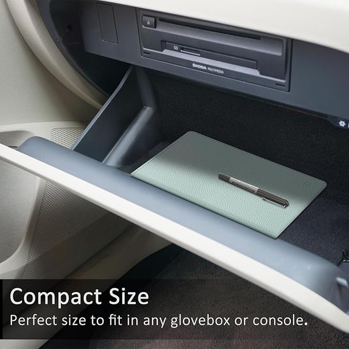 FINPAC Car Registration and Insurance Card Holder, Vehicle Glove Box Card Organizer Wallet Automobile Accessories for License