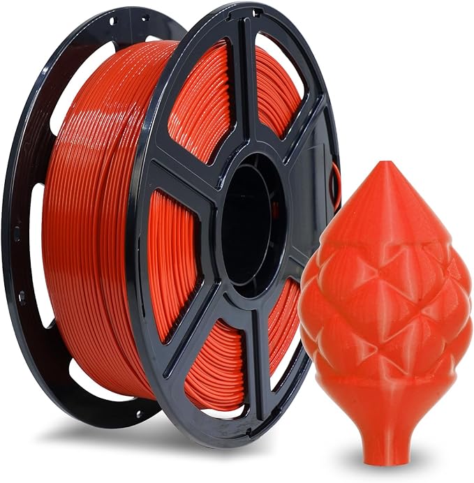 FLASHFORGE ABS Pro Filament 1.75mm Red, 3D Printer Filament 1kg (2.2lbs) Spool-Dimensional Accuracy +/- 0.02mm, Hot Deformation Below 90℃, Great for Printing Heat-Resistant Functional Parts