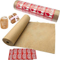 Honeycomb Packing Paper 12" W x 120' L Packing Paper for Moving Products & Gifts Honeycomb Wrapping Paper Recyclable and Biodegradable Cushioning Packing Material with 20 Fragile Stickers