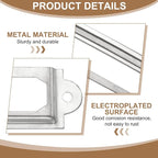 PATIKIL 60x17mm Metal Label Holders, 30 PCS Label Name Card Tag Frames with Screws for Office Library File Cabinets Shelves Wood Drawers Fabric Bins, White Nickel