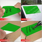 Green Rectangle Stickers 3 x 2 Inch Color Coding Labels Vinyl Roll Self-Adhesive Waterproof Removable 500 PCS