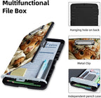 Clipboard with Storage Box & Pen Holder,Heavy Duty Clip Boards 8.5x11 for Nursing,High Capacity,School & Office Supplies,Floral Cozy