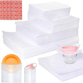 540Pcs Dish Packing Supplies for Moving, 270 Cushion Foam Wrap Pouches & Sheets 4 Sizes (16x12", 12x12", 12x7.8", 7.8x7.8") with 270 Fragile Stickers Plate Packing Sleeves for Fragile Shipping Storage