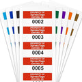 XpressTags 1" x 2" Sequential Number Custom Labels, Fixed Inventory Asset Tags, Permanent Adhesive Vinyl Stickers for equipments Pack Sizes 100 to 5000, Made in USA