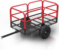 GAOMON Heavy Duty Utility Cart Cargo Trailer, 1700 Lbs 15 Cubic Feet, Yard Utility Trailer with Removable Sides and Handle, Garden Dump Cart for Hauling Behind Lawn & Garden Tractors