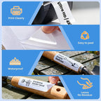 Compatible for DYMO 30252 (1-1/8" x 3-1/2") Address Barcode White Thermal Labels 12 Roll 4200 Labels Work with LabelWriter 4XL Printer NOT Fit 5XL