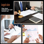 200 Pcs 8.5 x 14 Legal Size Heavyweight Clear Sheet Protectors, Heavy Duty 11-Hole Fit for 3 & 4 Ring Binder, Plastic Page Thick Document Protector, Binder Sleeves for Cards Photo Archive