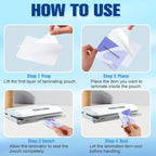 200 Pack 5mil 3.14''*3.93" Thermal Laminating Pouches Badge Laminate Pouches Clear Laminated Luggage Tags Printable Laminator Pouches for Business Permits Cards (200, 2.94"x4.13"-5mil-with Holes)