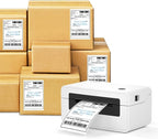 9527 Product 4 x 6 Thermal Labels - Pack of 100 Fanfold Labels for Direct Thermal Printer, White Perforated Shipping Label,100 Label per Stack,1 Stack