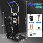Electric Stair Climbing Hand Trucks Dolly Cart, 900lb Capacity Heavy Duty Stair Climber with Ropes, Carry Heavy Objects Up and Down Stairs Effortless for Furniture Logistics Warehouse, 1250W Motor
