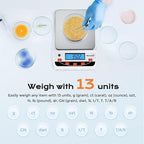 Bonvoisin Lab Scale 5000g/0.01g High Precision Laboratory Scientific Scale 0.01 Gram Accuracy Electronic Analytical Balance Digital Kitchen Jewelry Scale (5000g, 0.01g)