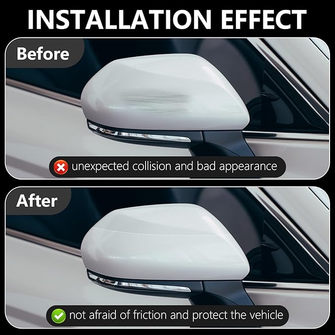 DGSL Car Door Edge Guards Door Sill Protector, 1.2In x 19.7Ft 5D Carbon Fiber Car Wrap Film, Vinyl Automotive Wrap Film Anti-Collision Fits for Most Car (Transparent)