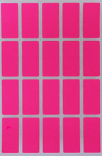 Neon Pink Small Sticker Sheets (40mm x 19mm) - 2160 Pack, File Folder Label Rectangular Stickers for Labeling 1.57 x 0.75 inch