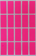 Royal Green Rectangular Colored Tag Stickers in Neon Pink (40mm x 19mm) 1.57 inch x 0.75-2000 Pack