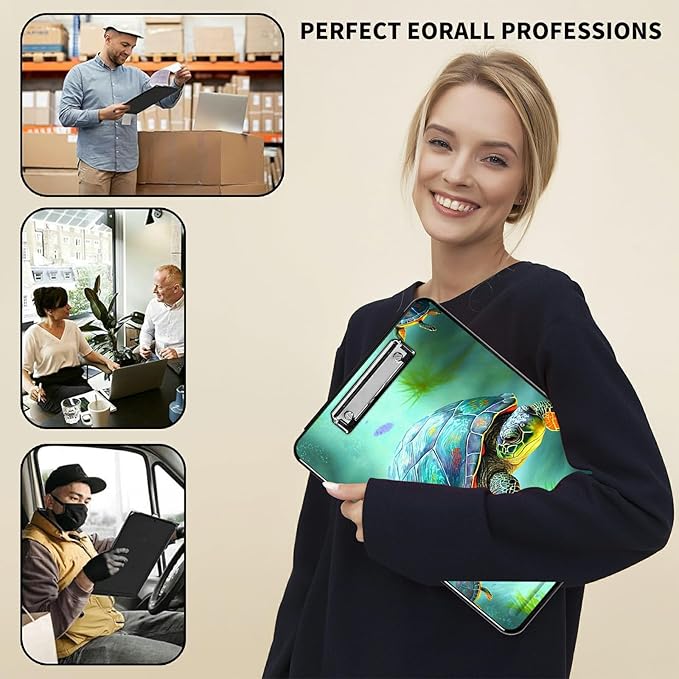 A4 Clipboards,Folder Clipboard with Storage Turtle Heavy Duty Clip Boards Waterproof Nursing Plastic File Folder Storage Box Clipboard Case for Teacher,Doctor,Office