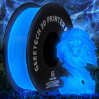 Geeetech Luminous PLA 3D Printer Filament, Glow in The Dark Blue, 1.75mm(±0.02 mm), 1kg, Amazing Brightness and Long Time Light, Fit Most FDM 3D Printer