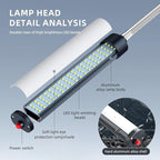 24W LED Work Light, 2400Lumen FlexibleGooseneck Work Light with Screw FixationBase,Industrial Lighting for Lathe CNC MillingDrill Press Sewing Machine,Durable WorkshopLamp for Garage & Factory