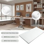 Amylove Polyurethane Foam 2/5" x 59" x 79" High Density Cushion Upholstery Foam Sheet for Seat Replacement DIY Projects Chairs Headboards Sofas Home(White)
