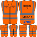 BeautyWill Custom Logo Safety Vest S,M,L,XL,2XL,3XL,4XL Personalized Safety Vest High Visibility Apparel
