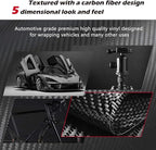 CloudBuyer Universal Car Door Edge Protector, Carbon Fiber 5D Gloss Black Vinyl Wrap Film with Anti-Collision Protection for Most Vehicles (33Ft x 2.7In, Black)